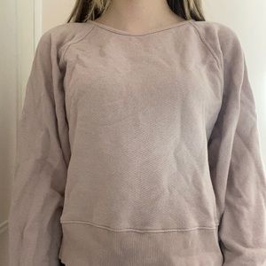 Pink american eagle open back sweater